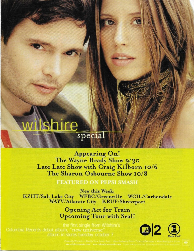 Michael W Smith WILSHIRE Rare 2003 Special PROMO TRADE AD Poster of Universe CD