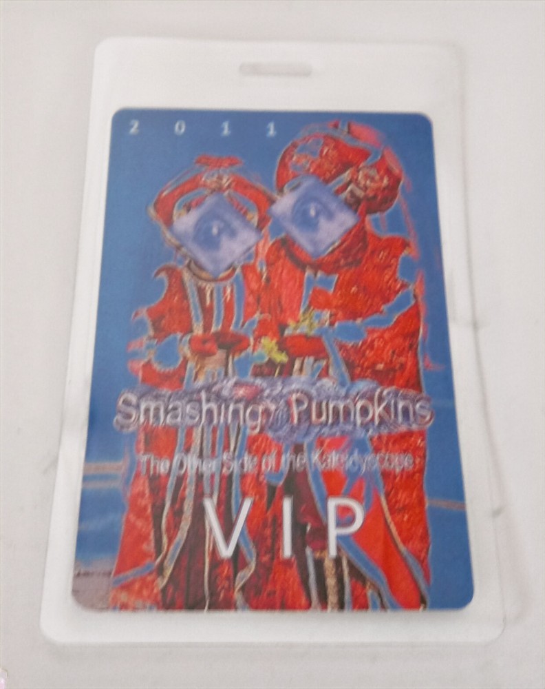 Smashing Pumpkins 2011 Tour VIP Laminate Backstage Pass D4