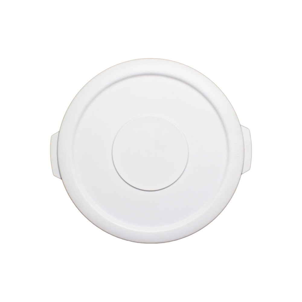 PLTC010WL Trash Can Lid, Round, Secure snap-on, Plastic, White (for PLTC010W)