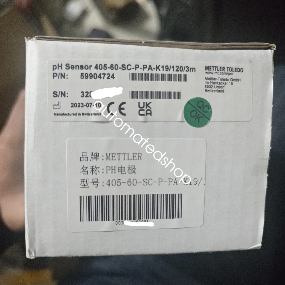 1PC New Mettler Toledo 405-60-SC-P-PA-K19/120/3m 59904724 Electrode