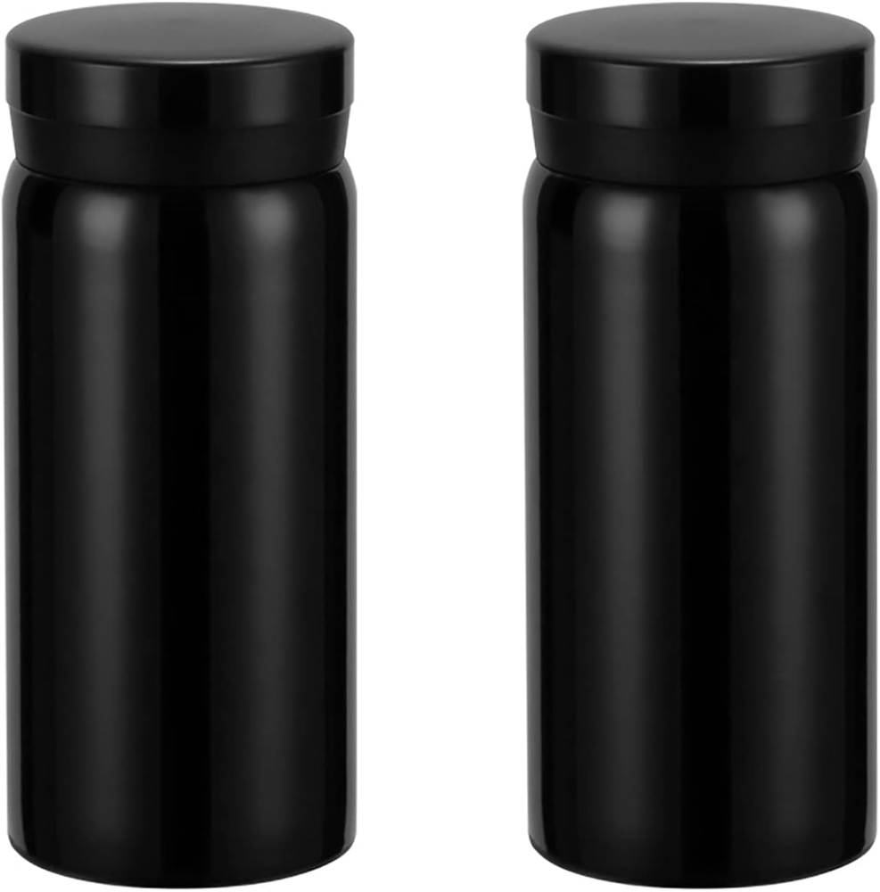 2-Pack Mini Pocket Tumbler Bottle 6 Ounce, Stainless Steel Small Portable Vac...