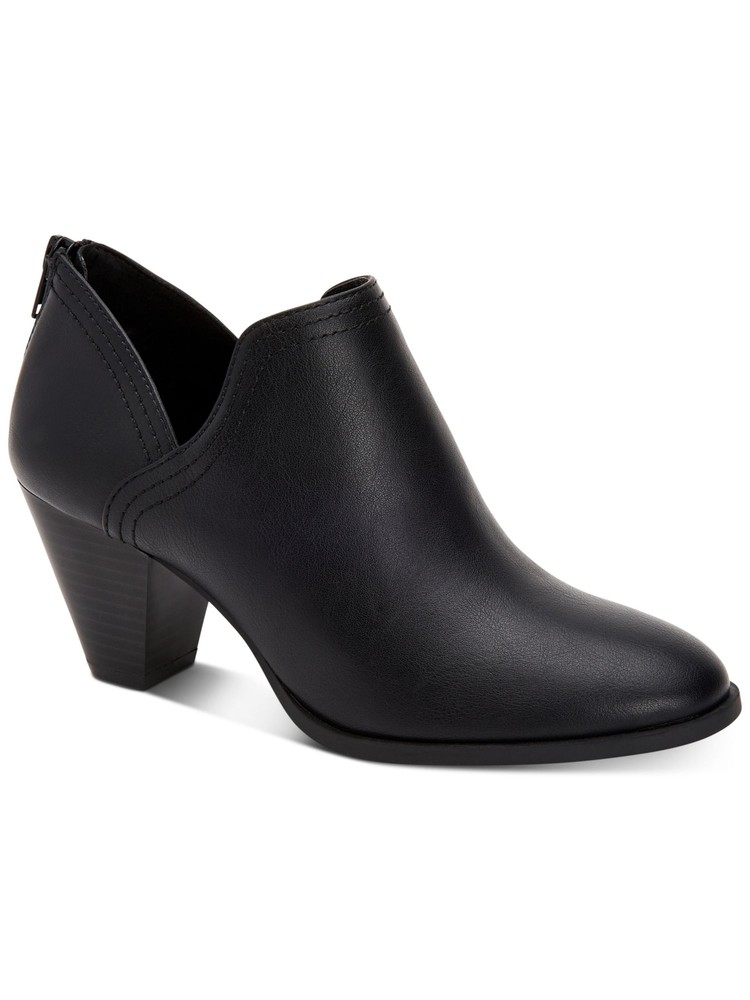 STYLE & COMPANY Womens Black  Amandde Almond Toe Cone Heel Booties 10 M