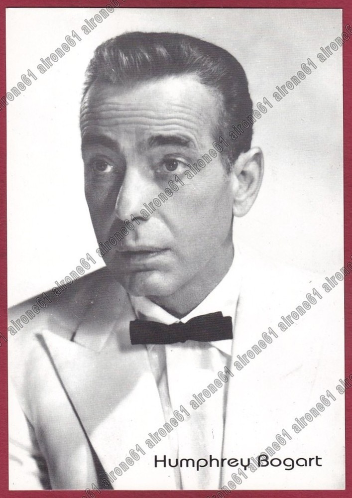 Vintage Humphrey Bogart USA Movie Star Cinema Postcard Photo Actor