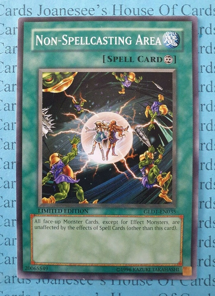 Non-Spellcasting Area GLD1-EN035 Yu-Gi-Oh Limited Edition Rare Card