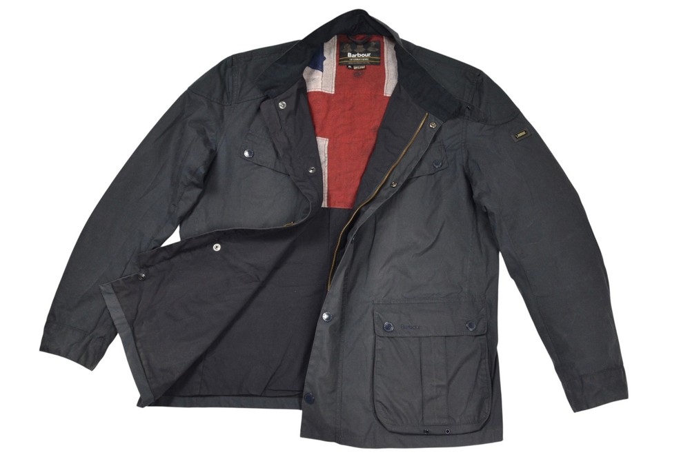 Barbour Simonside Wax International Jacket Men's Black England Size XL