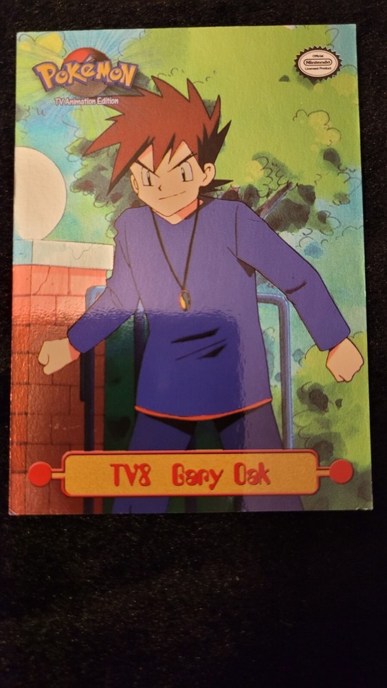 Gary Oak TV8 - Smooth Silver HOLO Pokemon Topps Series 1