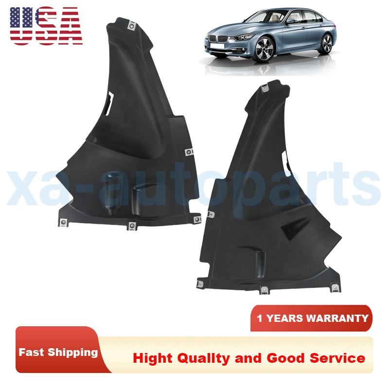 2pcs Front Left & Right Splash Shield Inner Fender Liner for BMW 3' F30 F31 328i