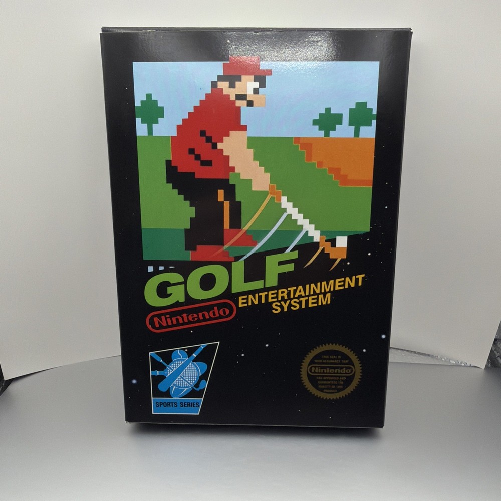 Golf Nintendo NES - Unpunched Hangtab - 5 screw -  COLLECTOR GRAIL ! Enjoy!