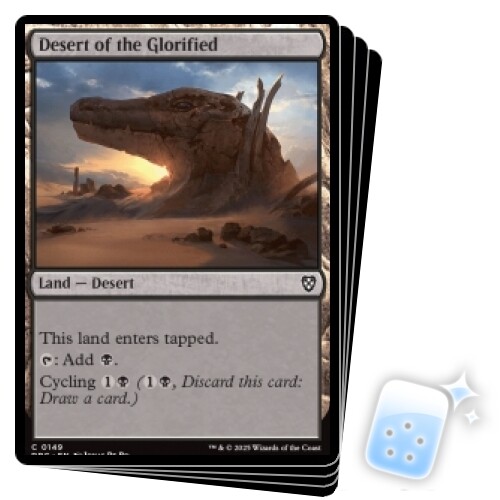 PRESALE DESERT OF THE GLORIFIED X4 Aetherdrift: Commander Magic MTG MINT CARD-image