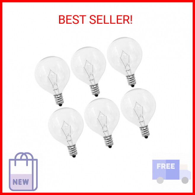 Wax Warmer Bulbs,G50 25 Watt Light Bulbs for Wax Warmer & Full Size Scentsy Warm