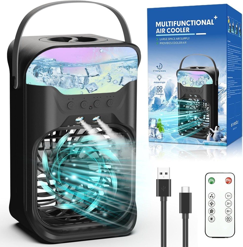 Small Portable Air Conditioners, Portable AC Unit w/Remote, 1.5L Water Tank, ...