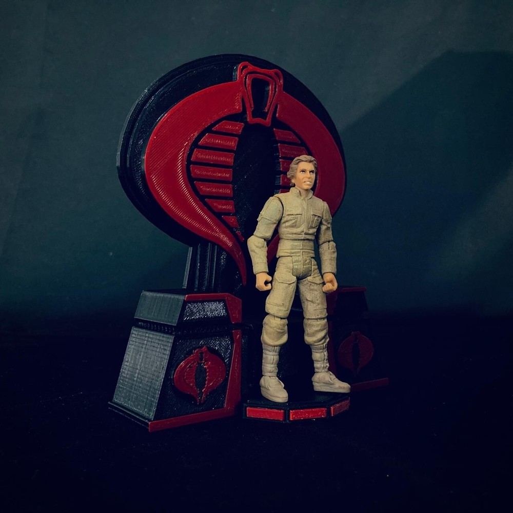 Custom Cobra Commander Throne #2 (Red) for 6 inch (1:12) Figure Diorama