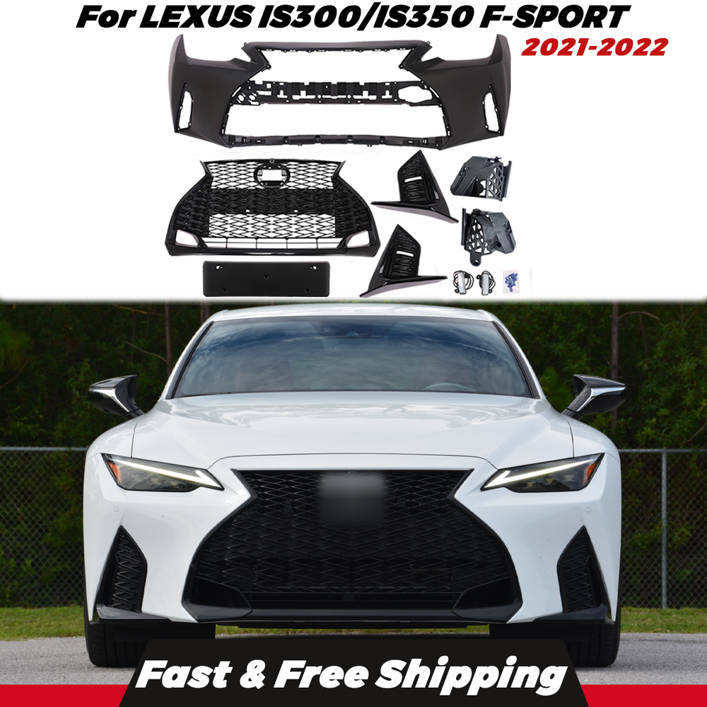 Front Bumper Cover Set For 2021-2022 LEXUS IS300/IS350 F-SPORT