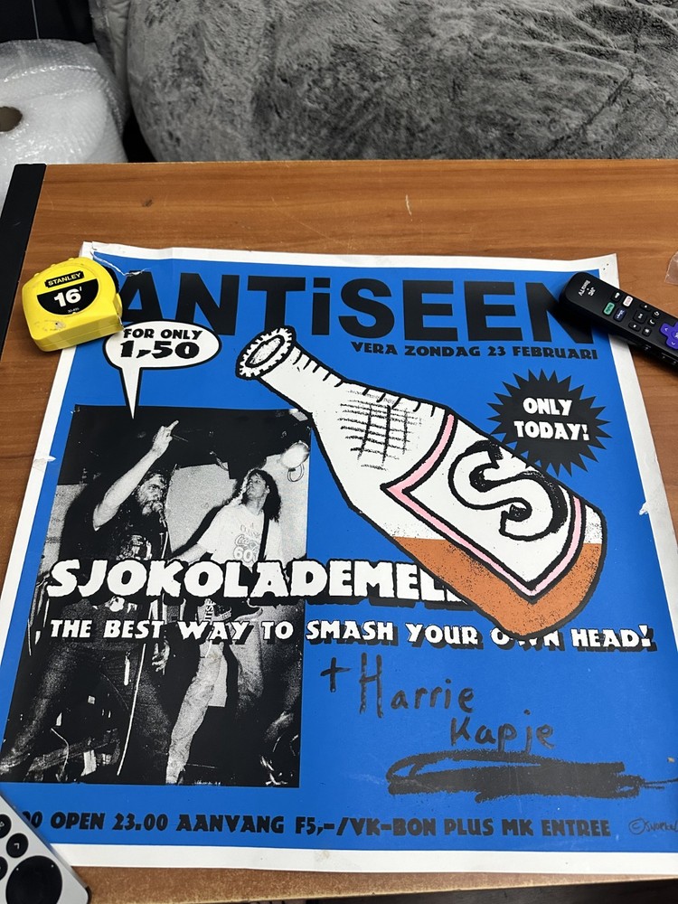 Antiseen Punk Rock Band 1997 European Tour poster 18 x 18 Rare