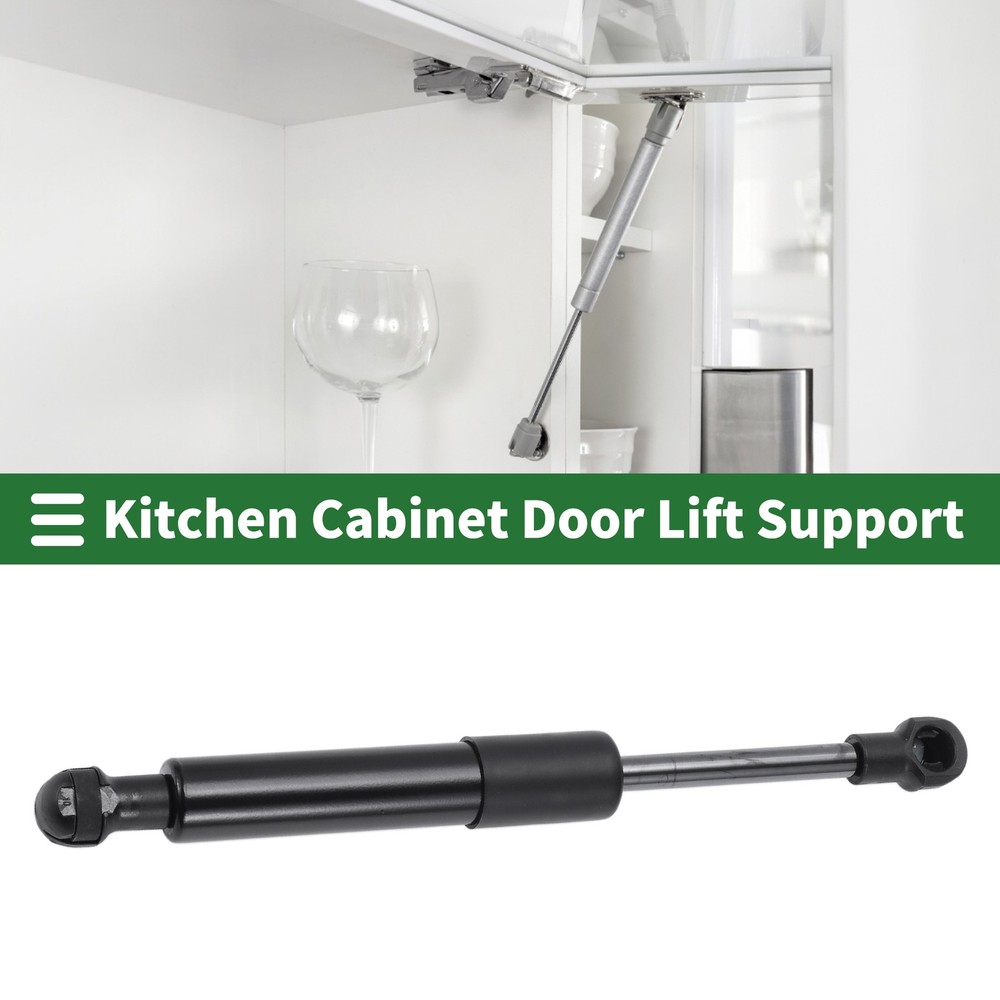 200mm 7.87 Inch 34lb 150N 15kg Black Carbon Steel Gas Strut Spring 1pc