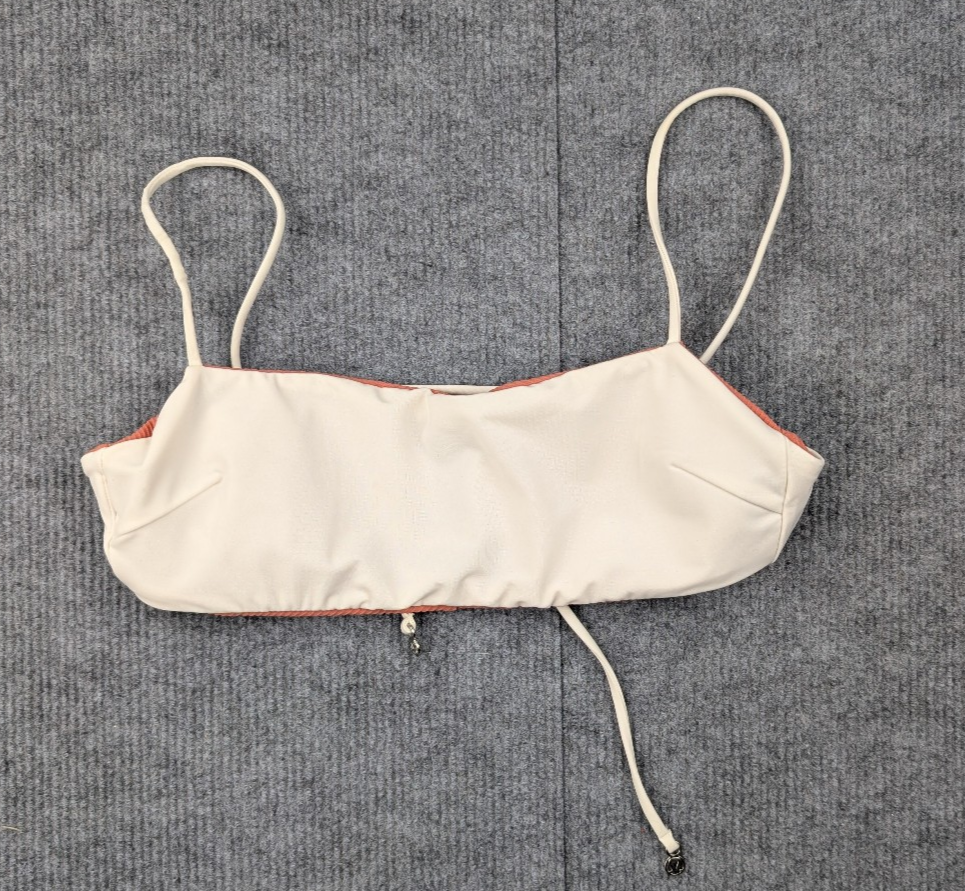 Lululemon Pool Play Reversible Swimsuit Top Womens Small Strappy Rustic Coral