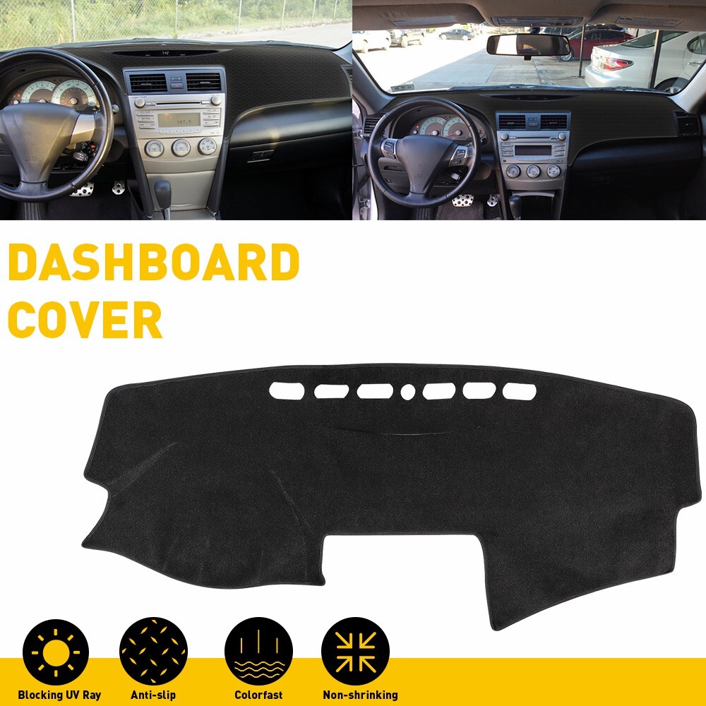 2007-2011 Camry Black Dash Mat Sun Shade Pad Dashboard Cover