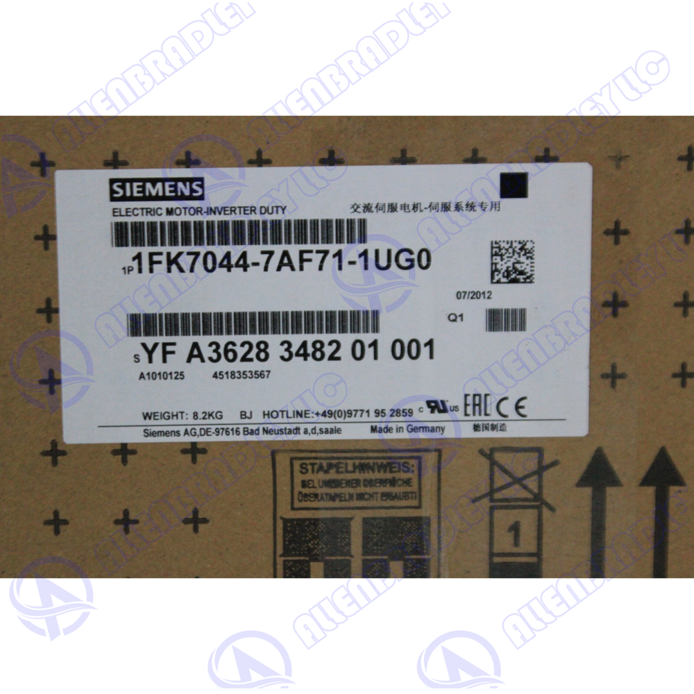 1FK7044-7AF71-1UG0 Siemens Servo Motor Expedited Shipping  GQZ1