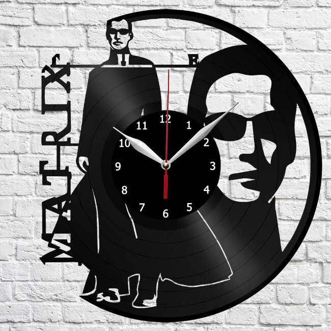 Neo Vinyl Record Wall Clock Home Fan Art Decor 12'' 30 cm 4736