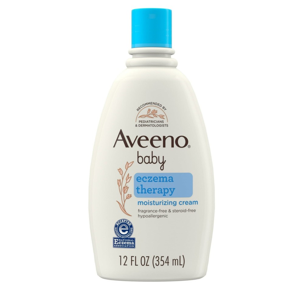 Aveeno Baby Eczema Therapy Oatmeal Moisturizing Cream, 12 fl.oz, 24-Pack