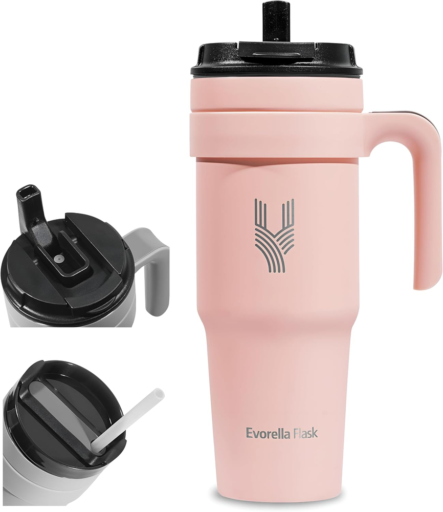 Tumbler 1.0 with Handle 40Oz Stainless Steel Vacuum Insulated Tumbler with Leak