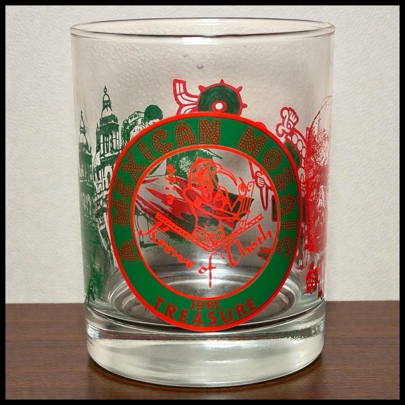 Vintage Krewe of Thoth A Mexican Mosaic Lowball Glass (New Orleans Mardi Gras)