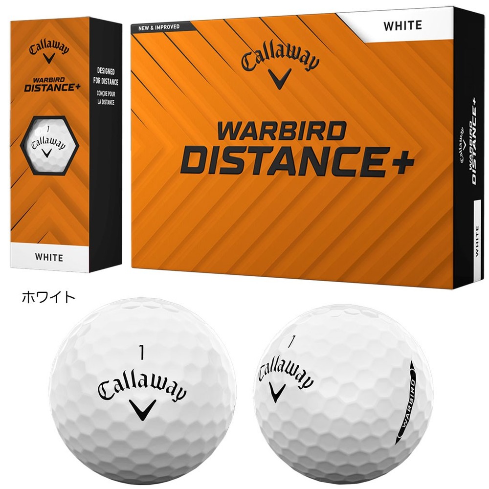 Callaway 2025 Warbird Distance Golf Balls 12-Pack for Maximum Speed