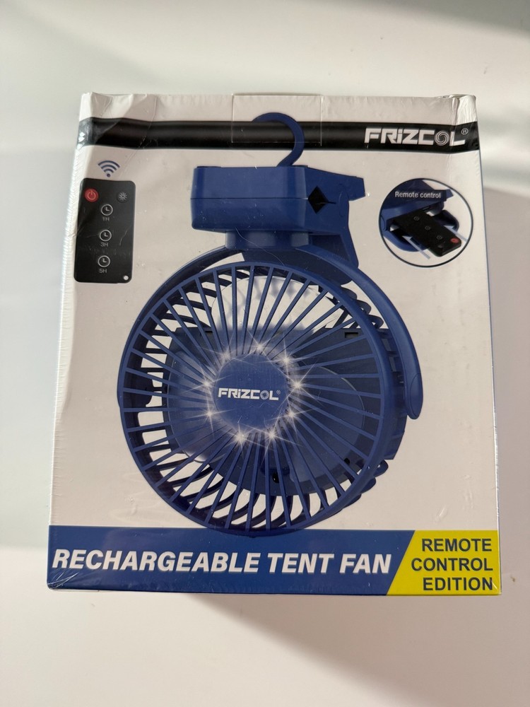 Clip-on Fan 65 Hours Portable Desk Fan Rechargeable LED Lights Battery US