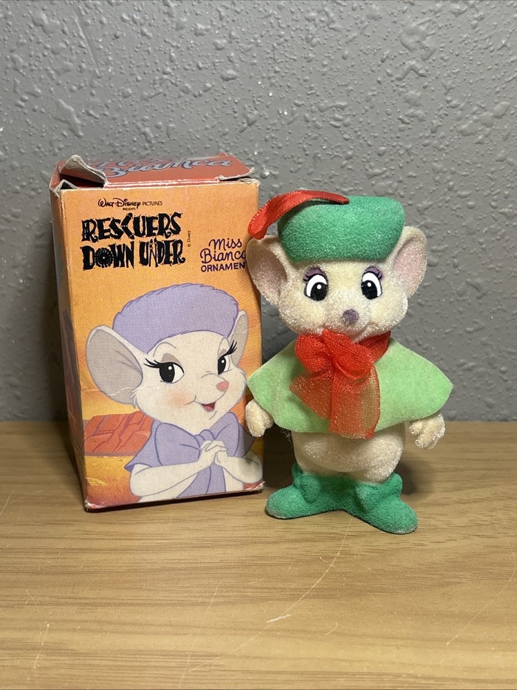 1990 Disney McDonald's The Rescuers Bianca Christmas Ornament 3.5