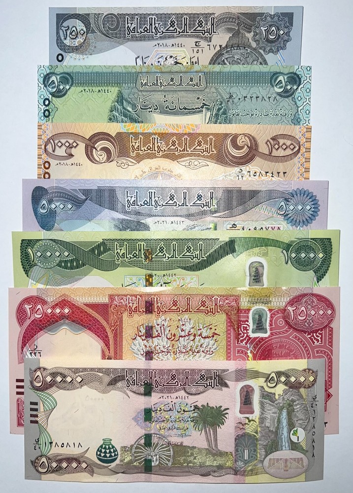 New Iraq Dinar / EVERY ACTIVE IQD NOTE / 91,750 of Iraqi Money - UNC Currency