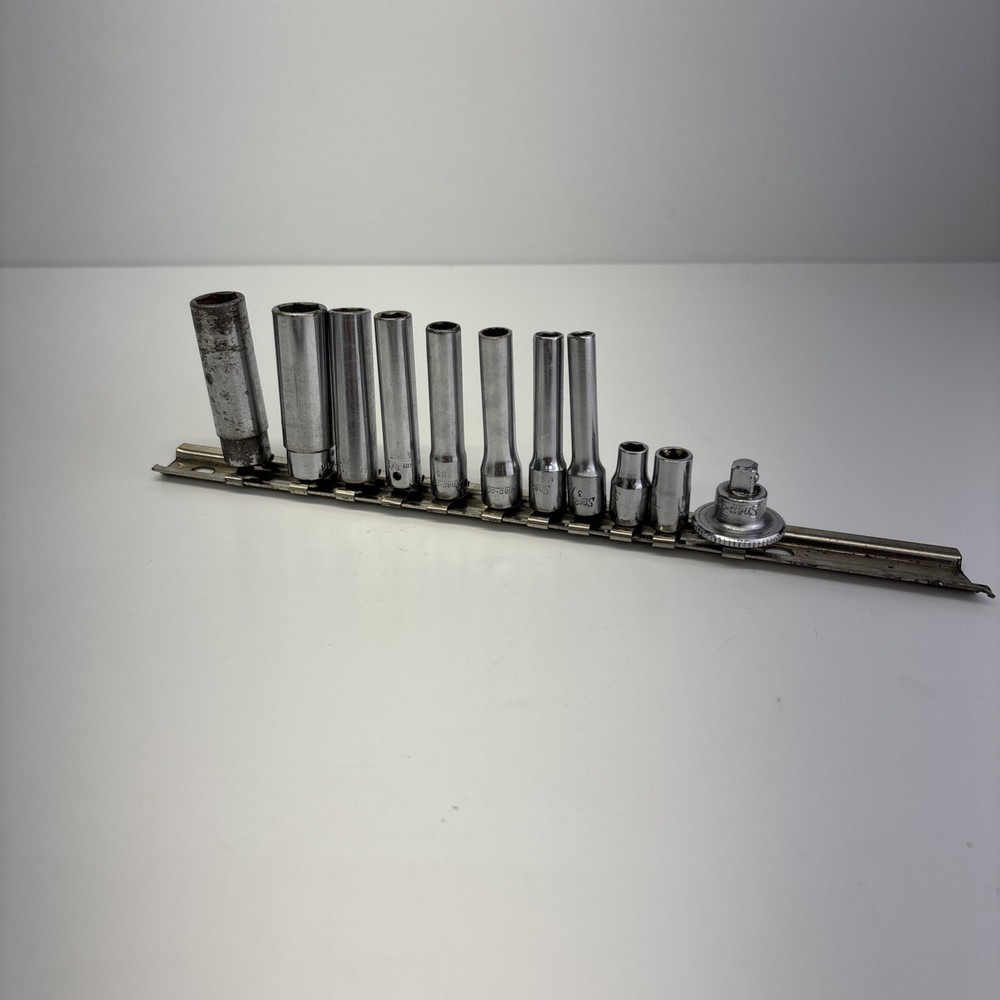 Vintage Snap On 1/4 Drive Deep Socket Lot SAE E Torx TMS70