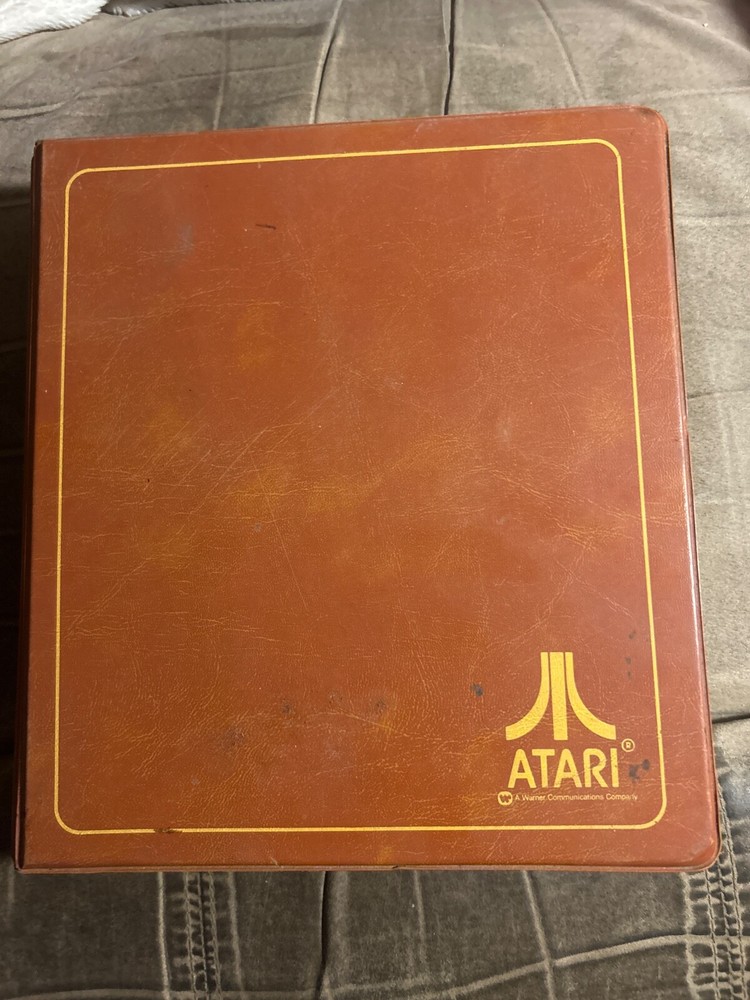 Atari 2600 game cartridges and case