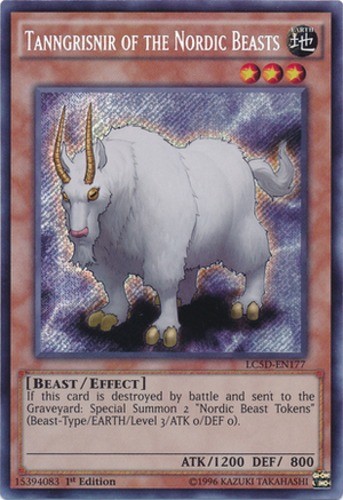 Tanngrisnir Nordic Beasts LC5D-EN177 Secret Rare 1st Edition Near Mint