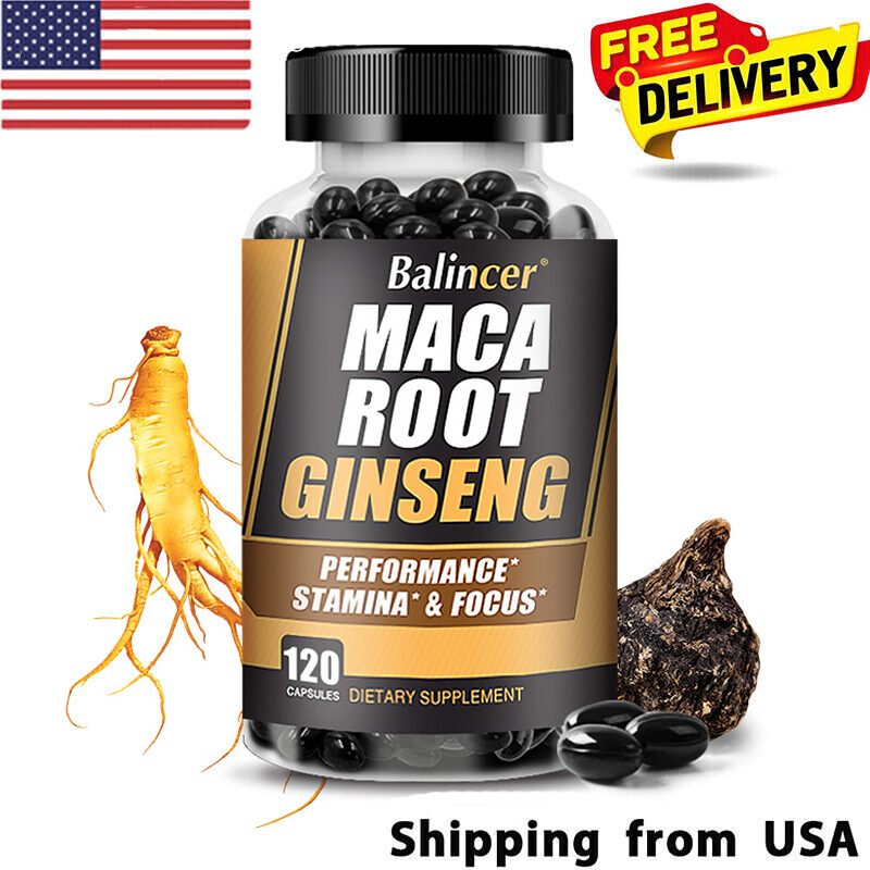 Maca Root & Ginseng Extract | Stamina | Mood | Energy for Men & Women