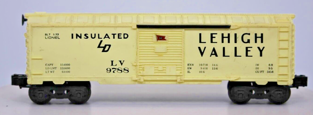 Lehigh Valley LV 9788 Insulated Single Door Boxcar Lionel O Scale 6-9788