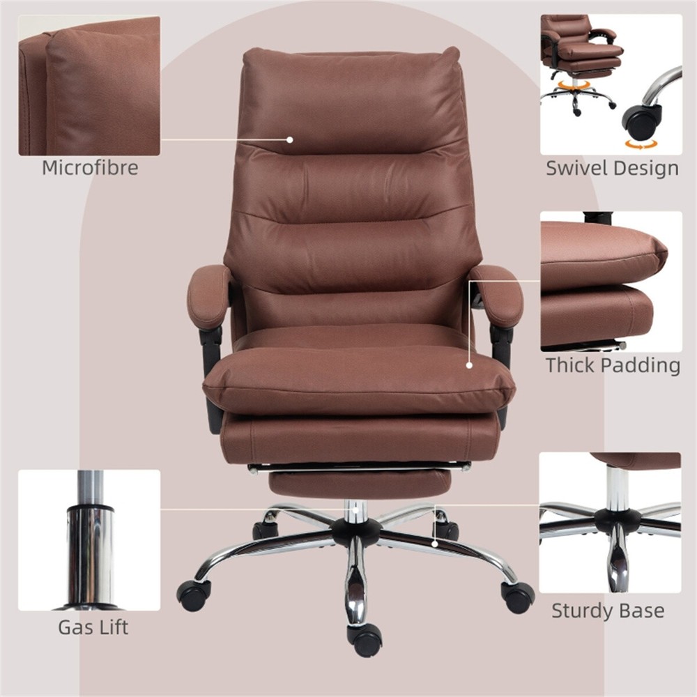 Comfort Ergonomic Massage Office Chair Adjustable Back Support Reclining Seat