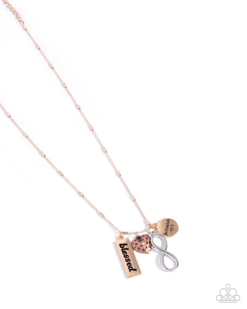 New Paparazzi Confidence In Him Multicolor Necklace