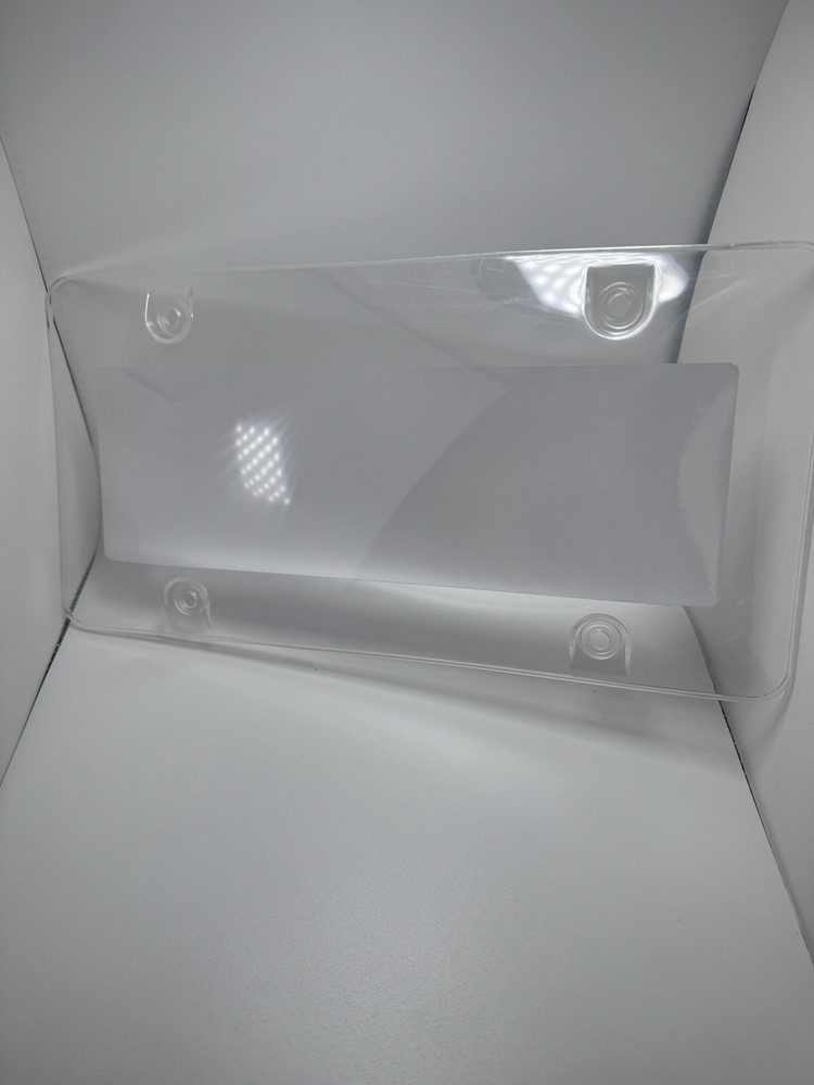 1Pack Clear License Plate Covers Tag Frame Bubble Shield Car Truck US