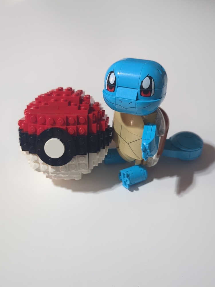 LEGO Pokemon Ball Brick Built Pokeball  Squirtle Mega Bloks See Description