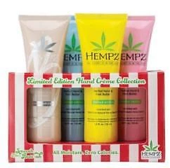 HEMPZ VARIETY Limited Edition Hydrating Herbal Hand Creme Collection 4 Pack