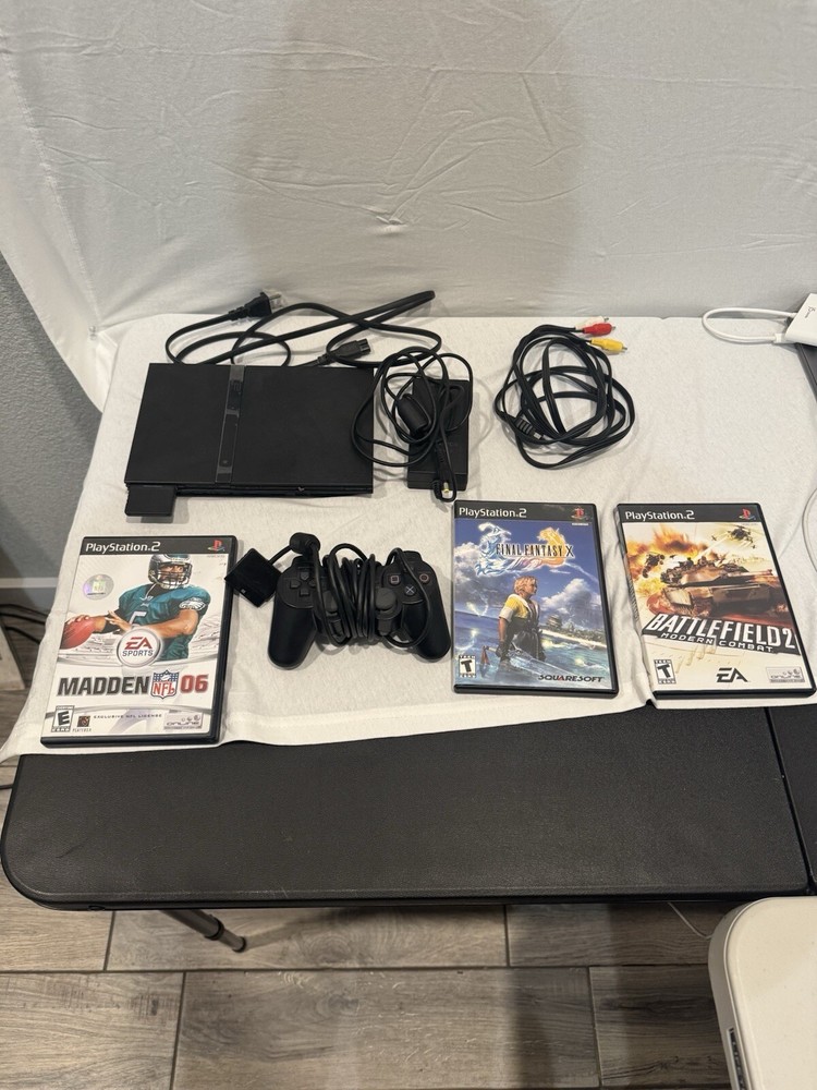 Tested and Fully Functional PS2 Console Includes 3 Working Games for Endless Entertainment
