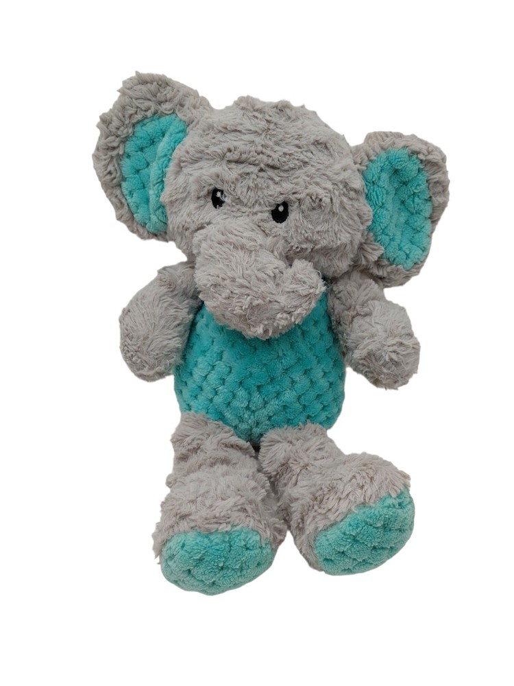 Spark Create Imagine Gray Elephant Plush Toy with Rattle and Crinkle Ears 12-Inch