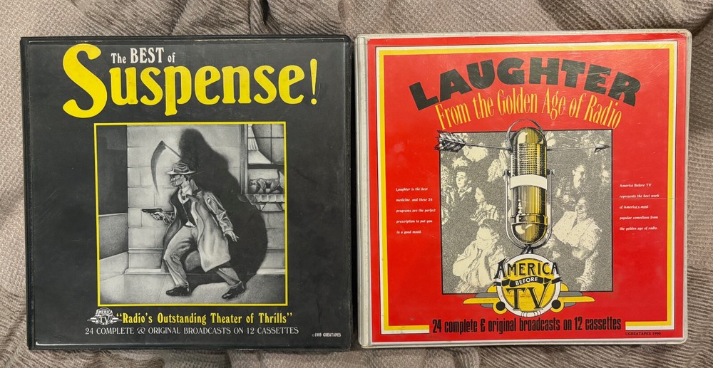 Old Time Radio Best Of Suspense + Laughter from Golden Age - 24 audio cassettes!