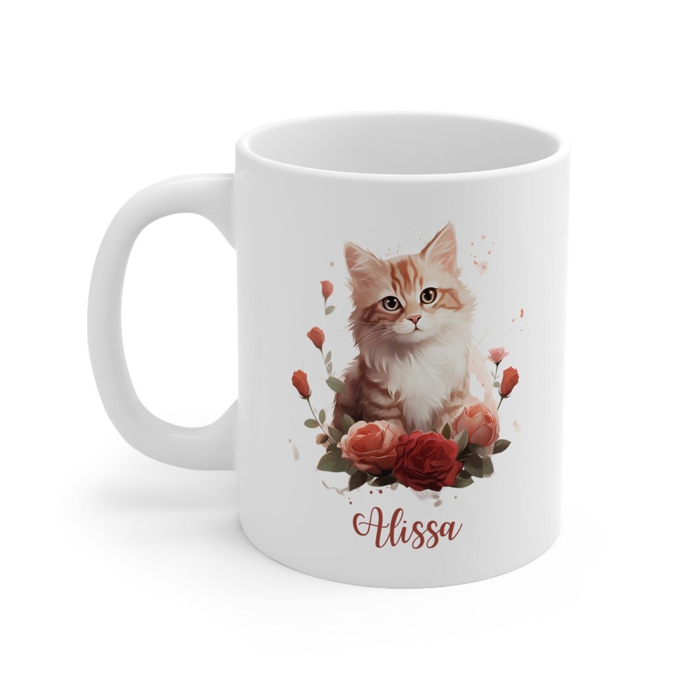 Cat Valentine's Day Mug Personalized Valentine Gift For Her Gift For Mom Wife