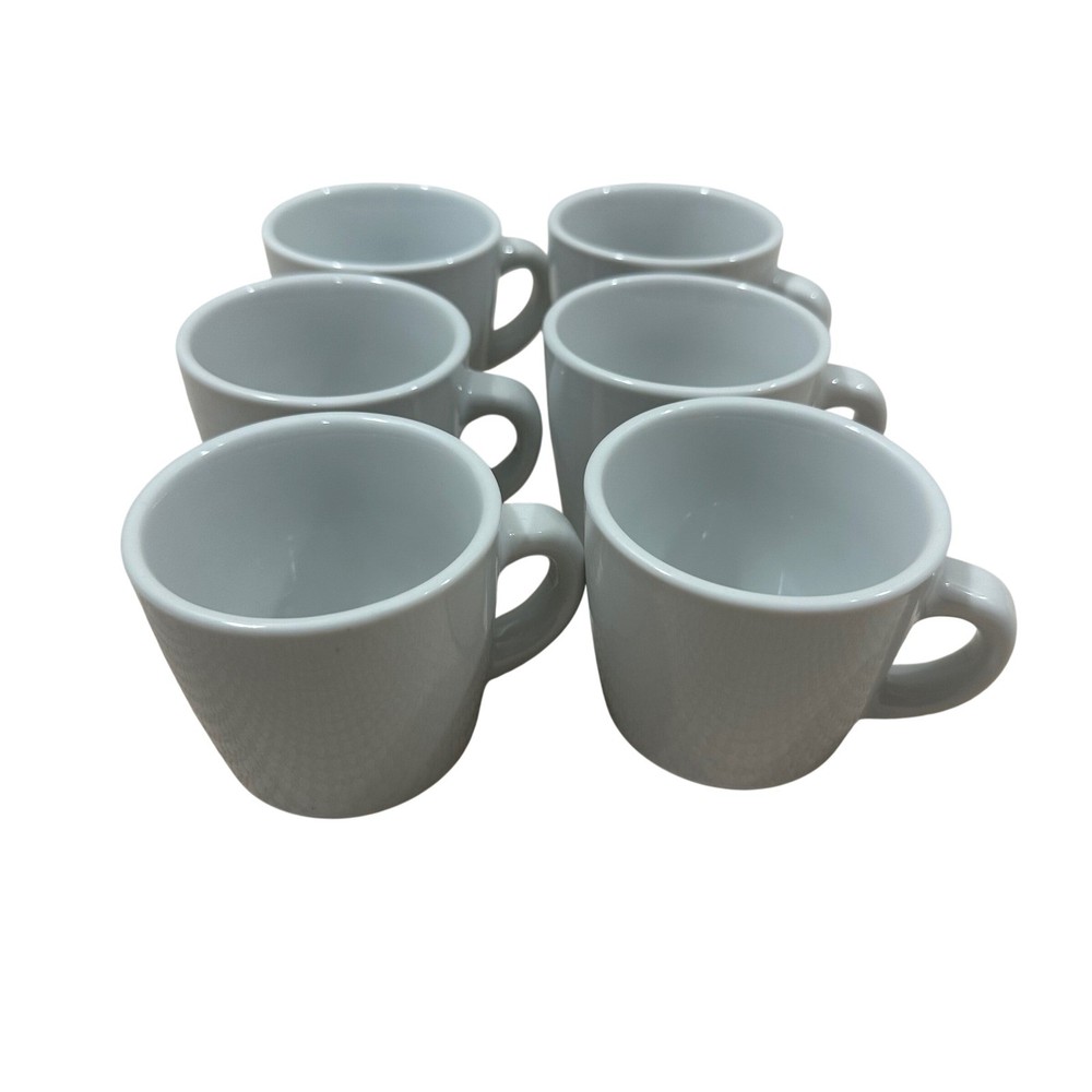 Williams Sonoma Everyday Dinnerware White Espresso Cups Demitasse Set of 6