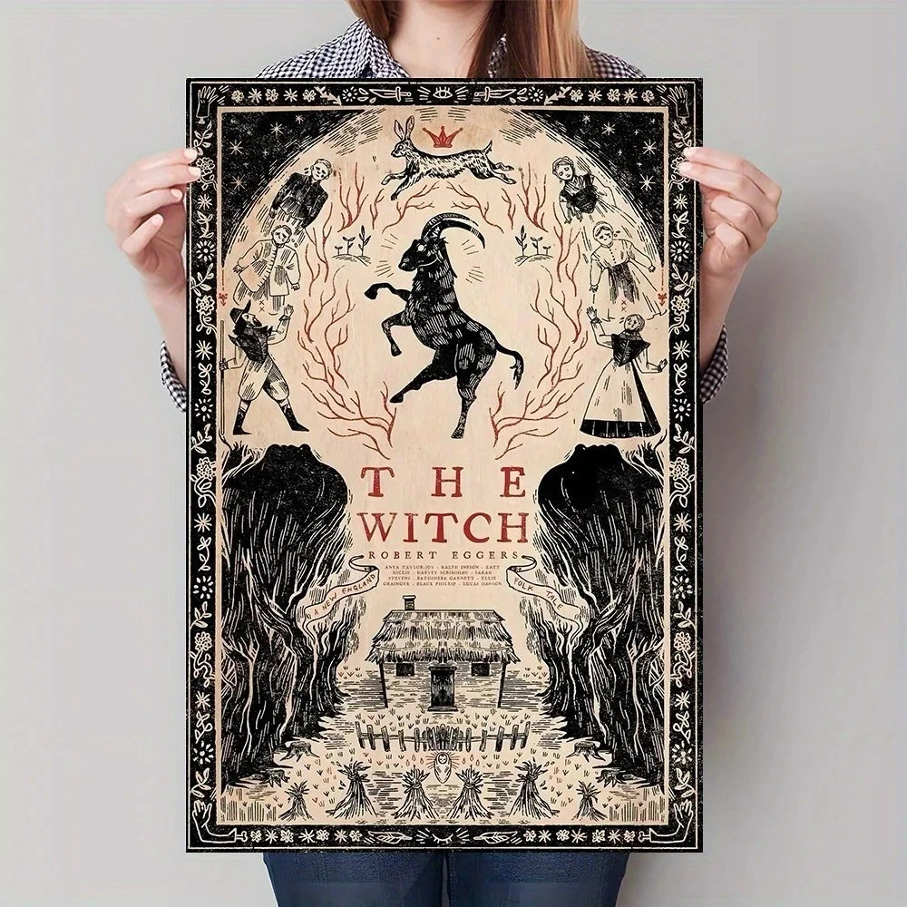 The Witch Movie Poster Spooky Vintage Horror Wall Art Print Poster No Frame