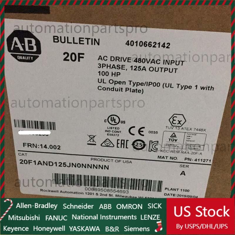 Allen-Bradley 20F1AND125JN0NNNNN PowerFlex Air Cooled 753 AC Drive US Free Tax