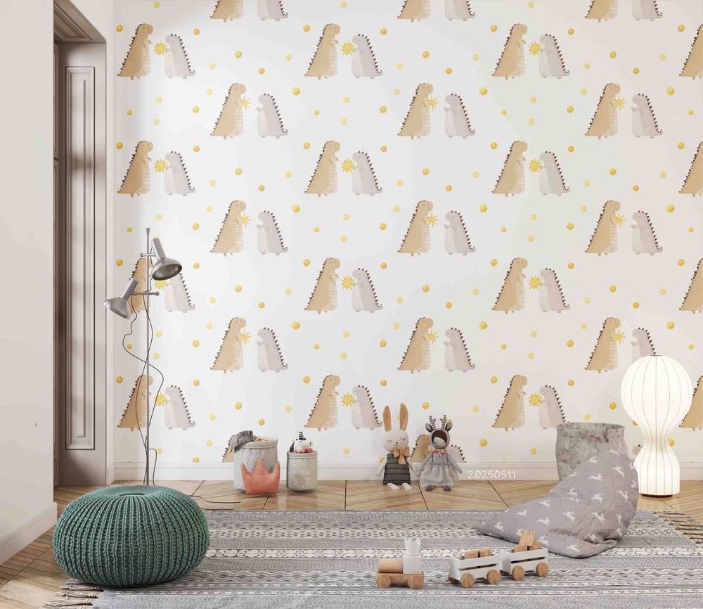 3D Cartoon Dinosaur Pattern Wall Murals Wallpaper Murals Wall Sticker 2
