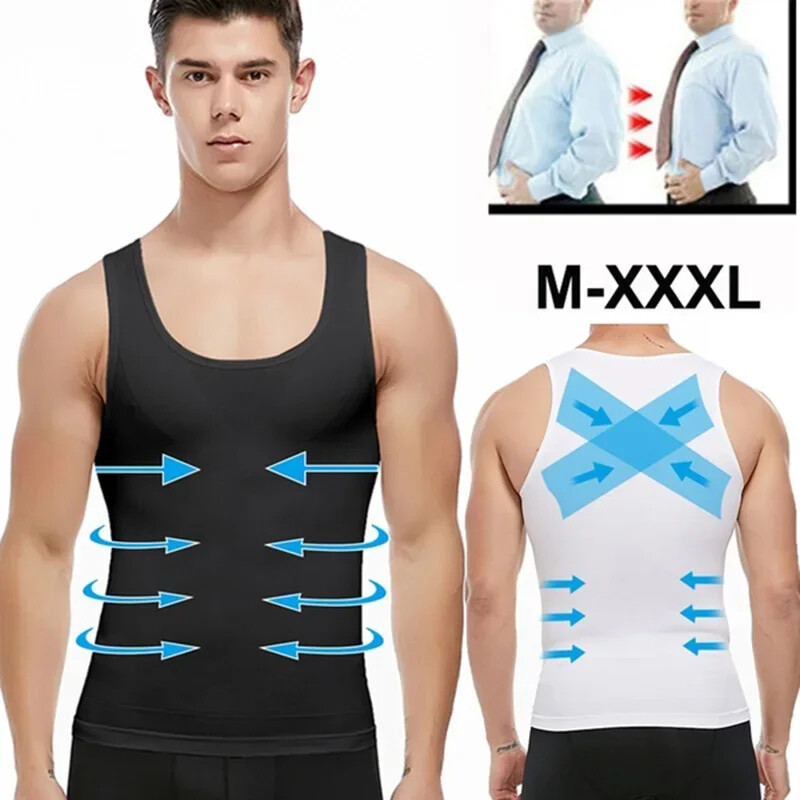 Men Slimming Shapewear Tank Top for Abs & Abdomen Compression Workout