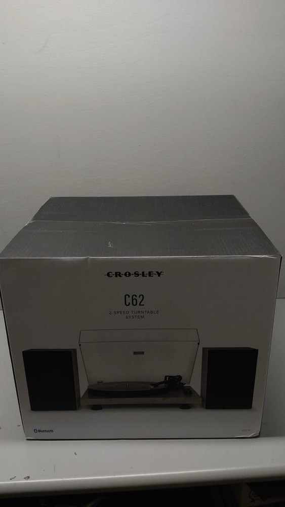 Crosley C62C HiFi Turntable with Built-in Adjustable Speakers and Vinyl Record Player System